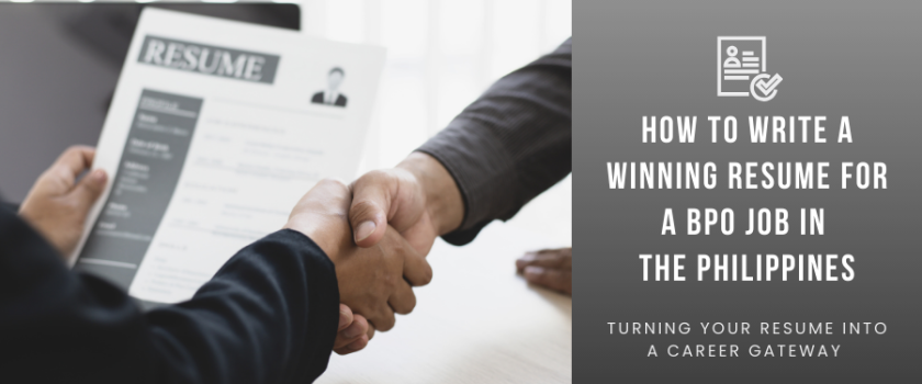 How to Write a Winning Resume for a BPO Job in the Philippines_Blog cover image_Fusion CX Careers