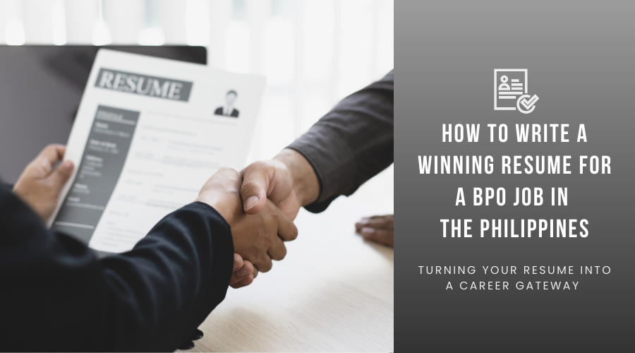 How to Write a Winning Resume for a BPO Job in the Philippines_Blog cover image_Fusion CX Careers