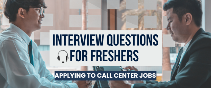 Interview Questions for Freshers Applying to Call Center Jobs_Blog Cover Image _Fusion CX Careers