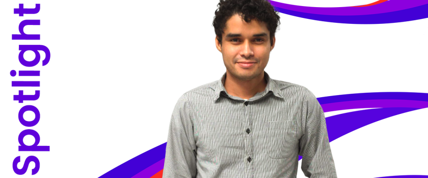 Spotlight_2.0_cover_image_Employee Fusion CX employee Shane Cassasola working in technical network support in Belize City.