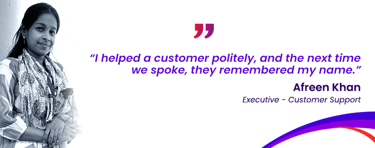 Afreen Khan on the Call Floor – Customer Support Excellence_Fusion CX Careers India
